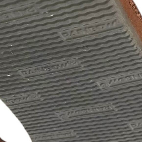 RAINBOW Delilah Toe Loop Floral Strappy Ankle Leather Sandals in Tan Women Sz. 9 - Picture 15 of 16